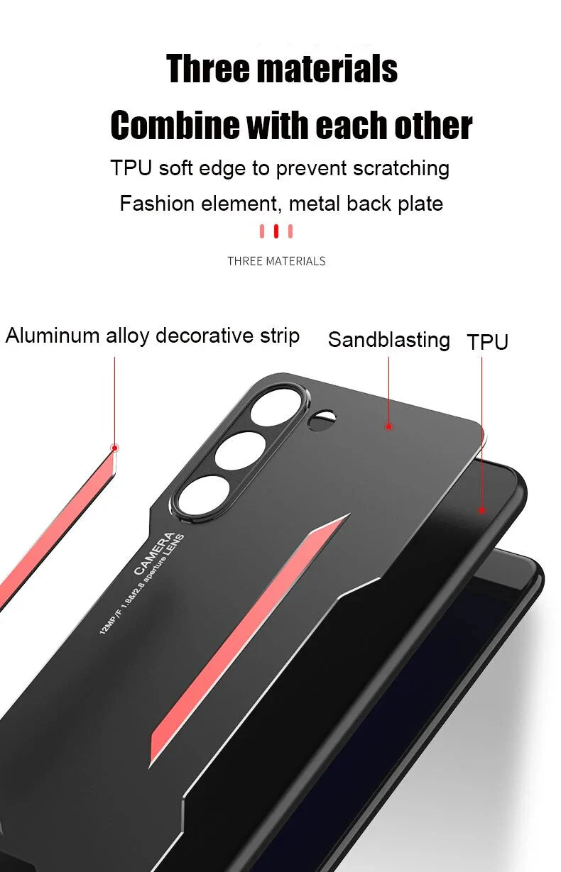 Samsung Galaxy S23 FE 5G Luxury Aluminium Metal Frame Protective Case - Image 5