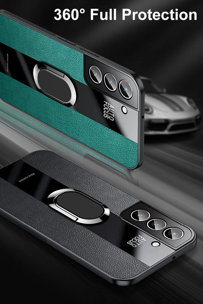 Samsung Galaxy S23 FE 5G Premium Leather AutoFocus Ring Case - Image 7