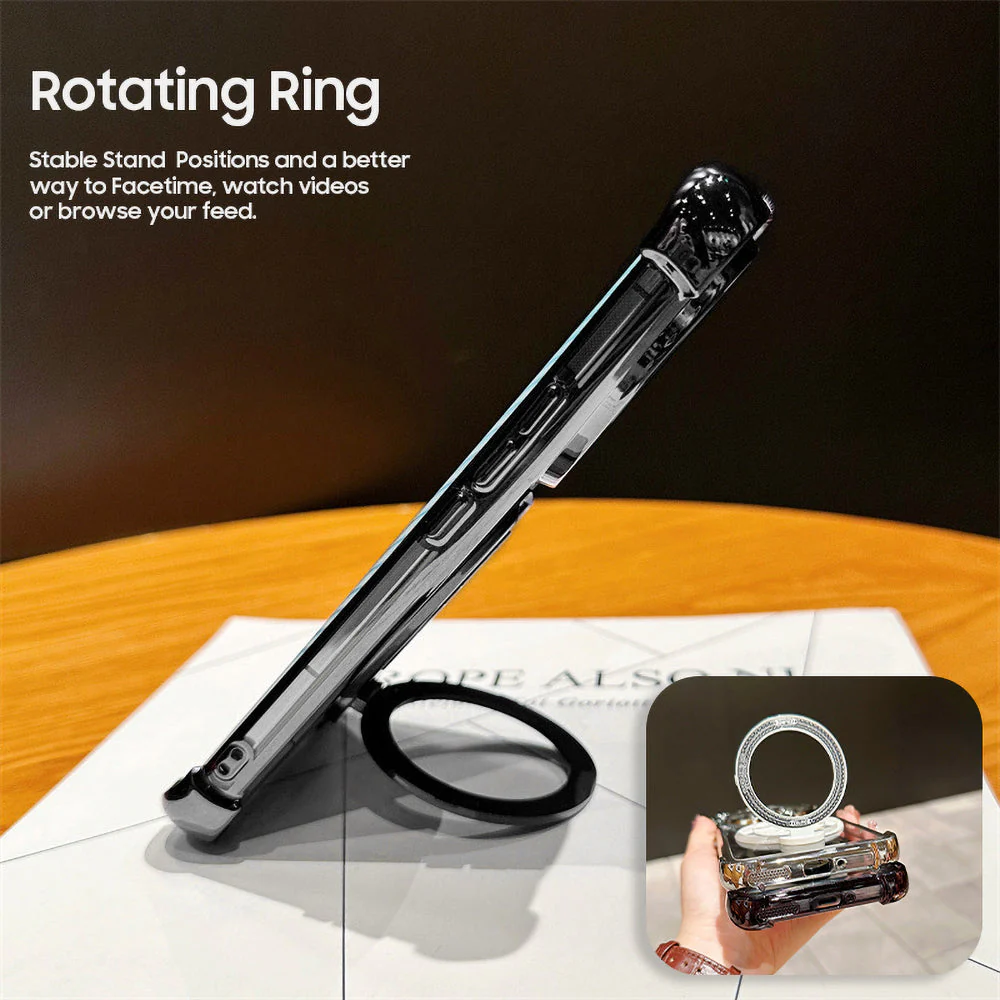 Vivo V40 Pro 5G Premium Stress Buster Wheel Rotating Shockproof Airbags Case - Image 7