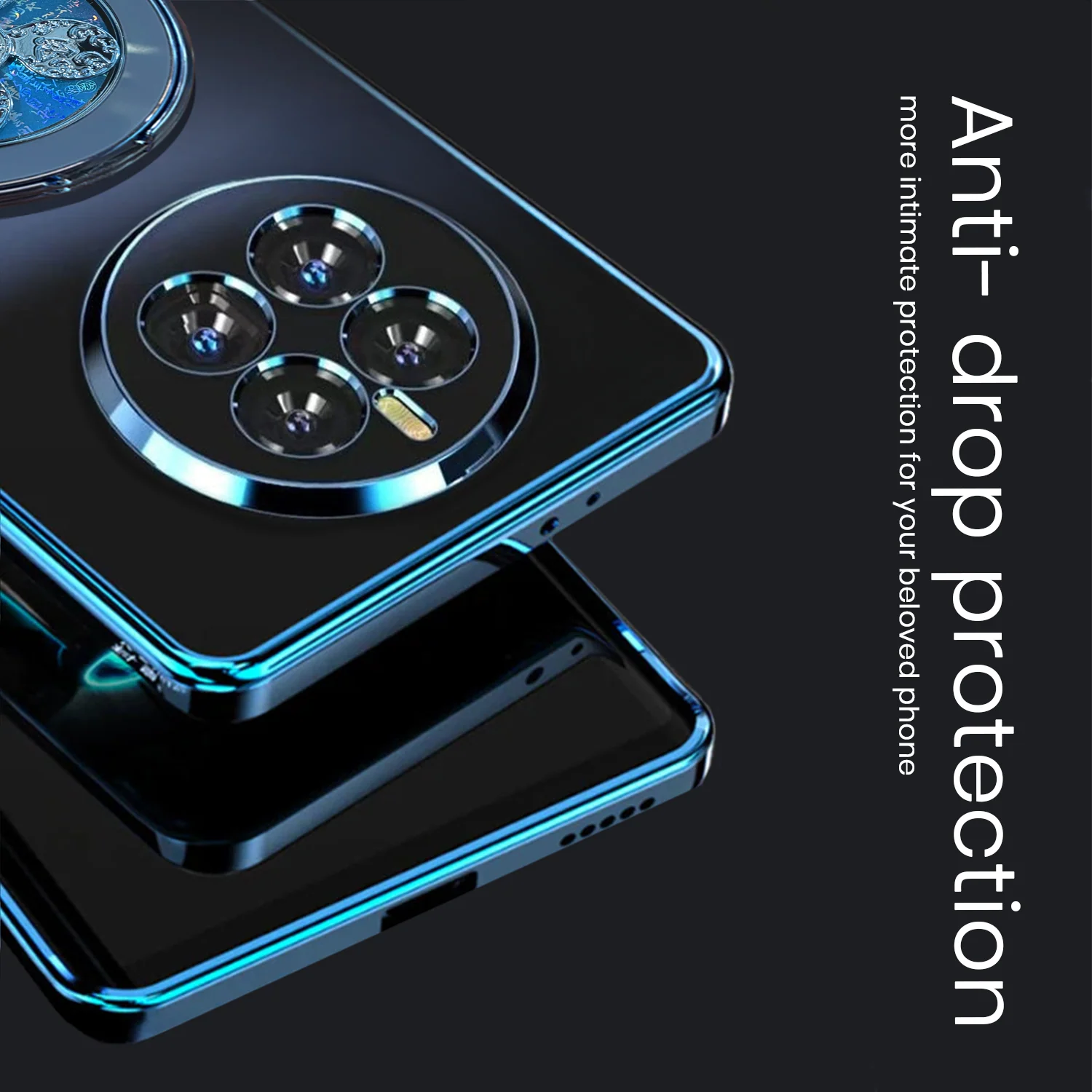 Realme 12 Pro+ 5G Electroplating Reflective Fidget Rotating Back Case - Image 3