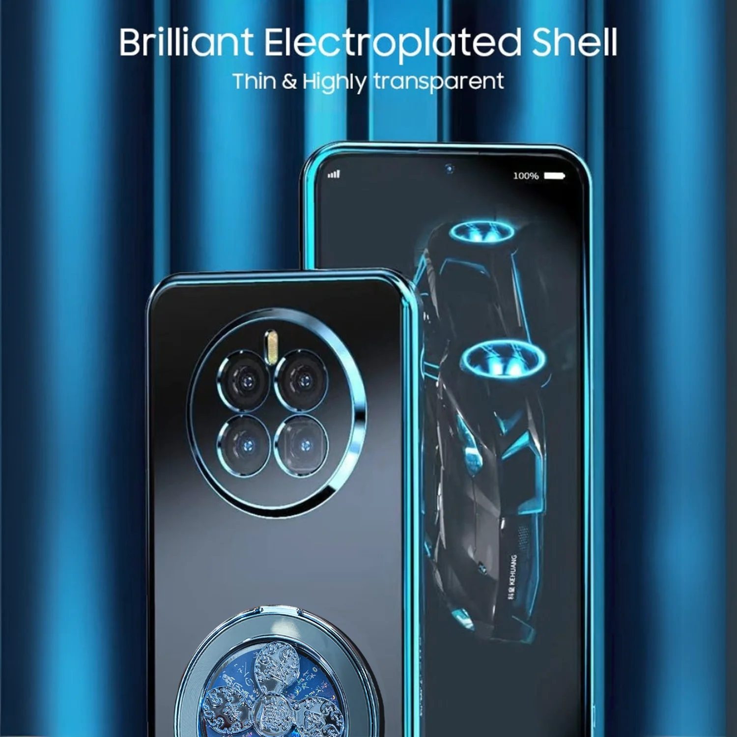 Realme 12 Pro+ 5G Electroplating Reflective Fidget Rotating Back Case - Image 5