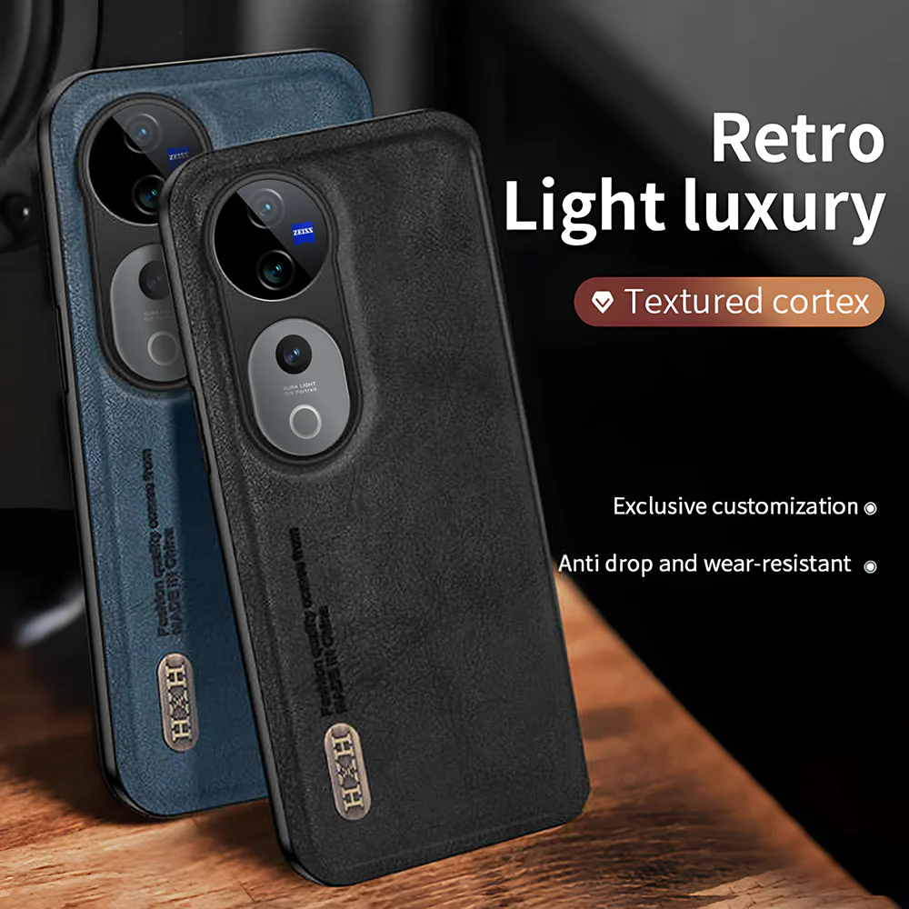 Vivo V40 Pro 5G Skin Feel Shockproof Magnetic Phone PU Leather Case - Image 3