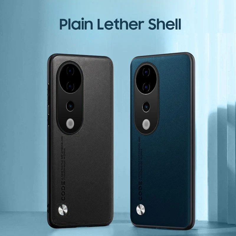 Vivo V40 Pro 5G Soft Vegan Leather Grain Protective Back Case - Image 6